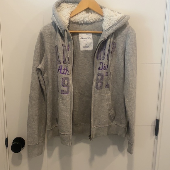 💥3/$20💥 Aeropostale gray zip up hoodie size large - Picture 5 of 13